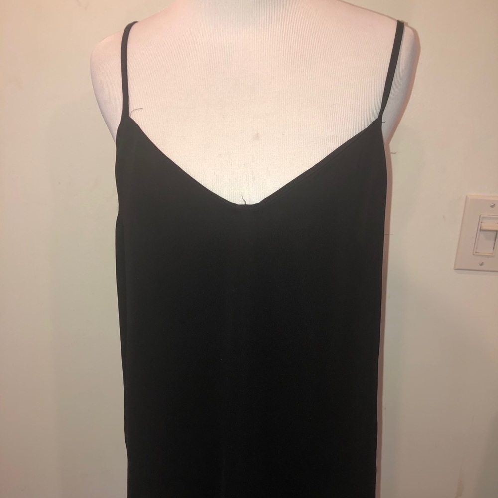 J Crew Flowy Black Tank